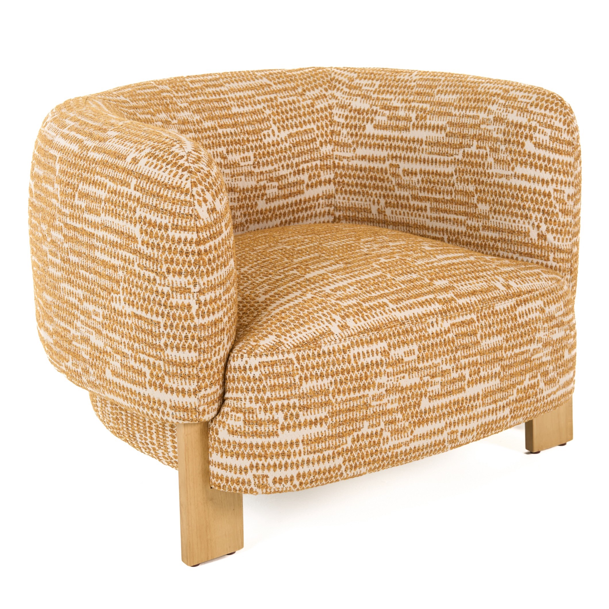 LA Furniture Optima Mid-Century Modern Orange Fabric Accent Chair VGHM-ST29202-ORG Contemporary Style by Vig Furnitrue Number 81901 Catch Home Goods