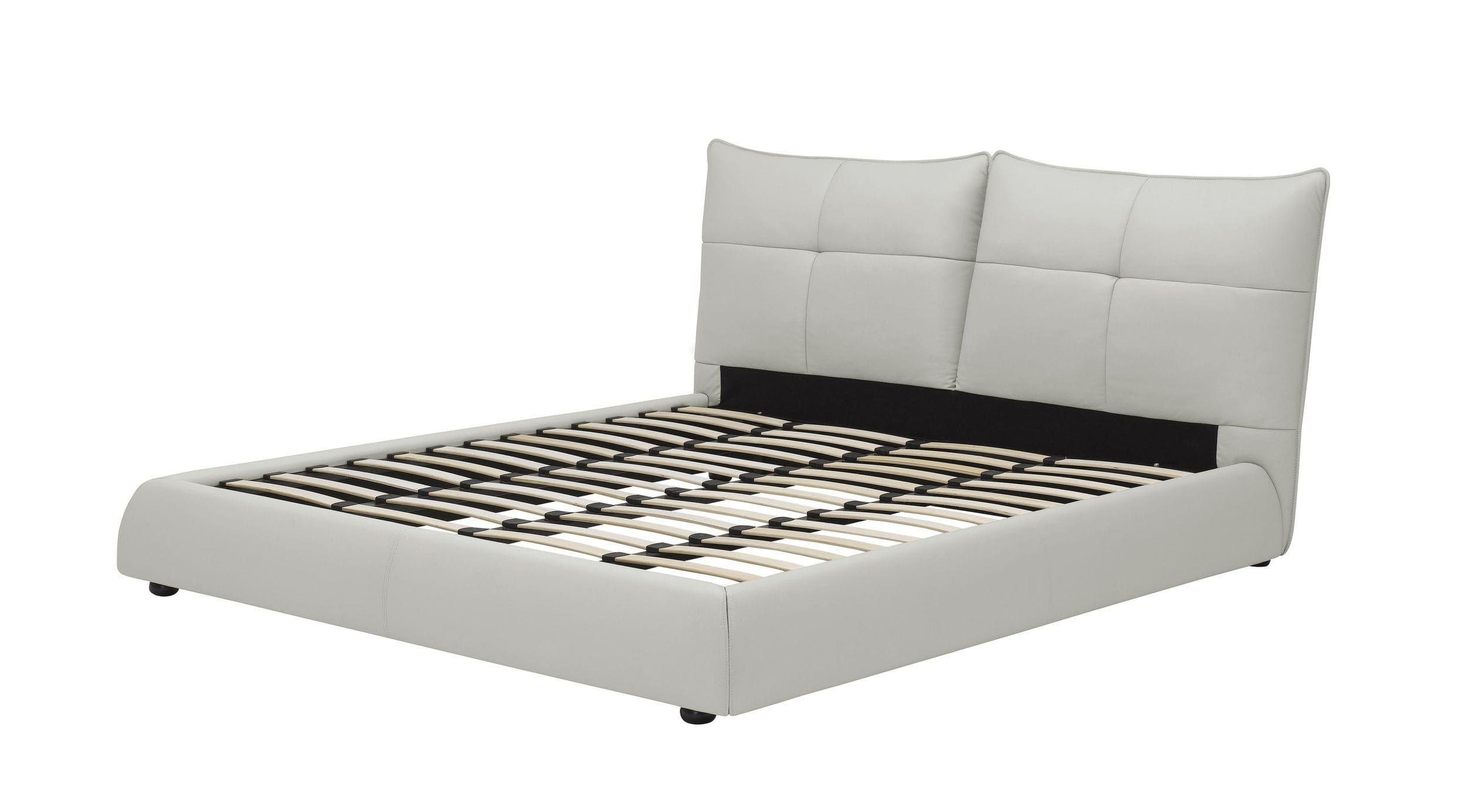 LA Furniture Patrick California King Modern White Leather Bed VGKKB-75X-BED-CK Contemporary Style by Vig Furnitrue Number 78205 Catch Home Goods