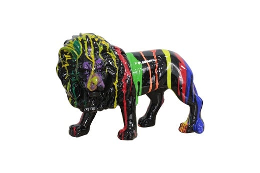 LA Furniture Lion Multi Colored Sculpture VGTH-PC-0180 Contemporary Style by Vig Furnitrue Number 79723 Catch Home Goods