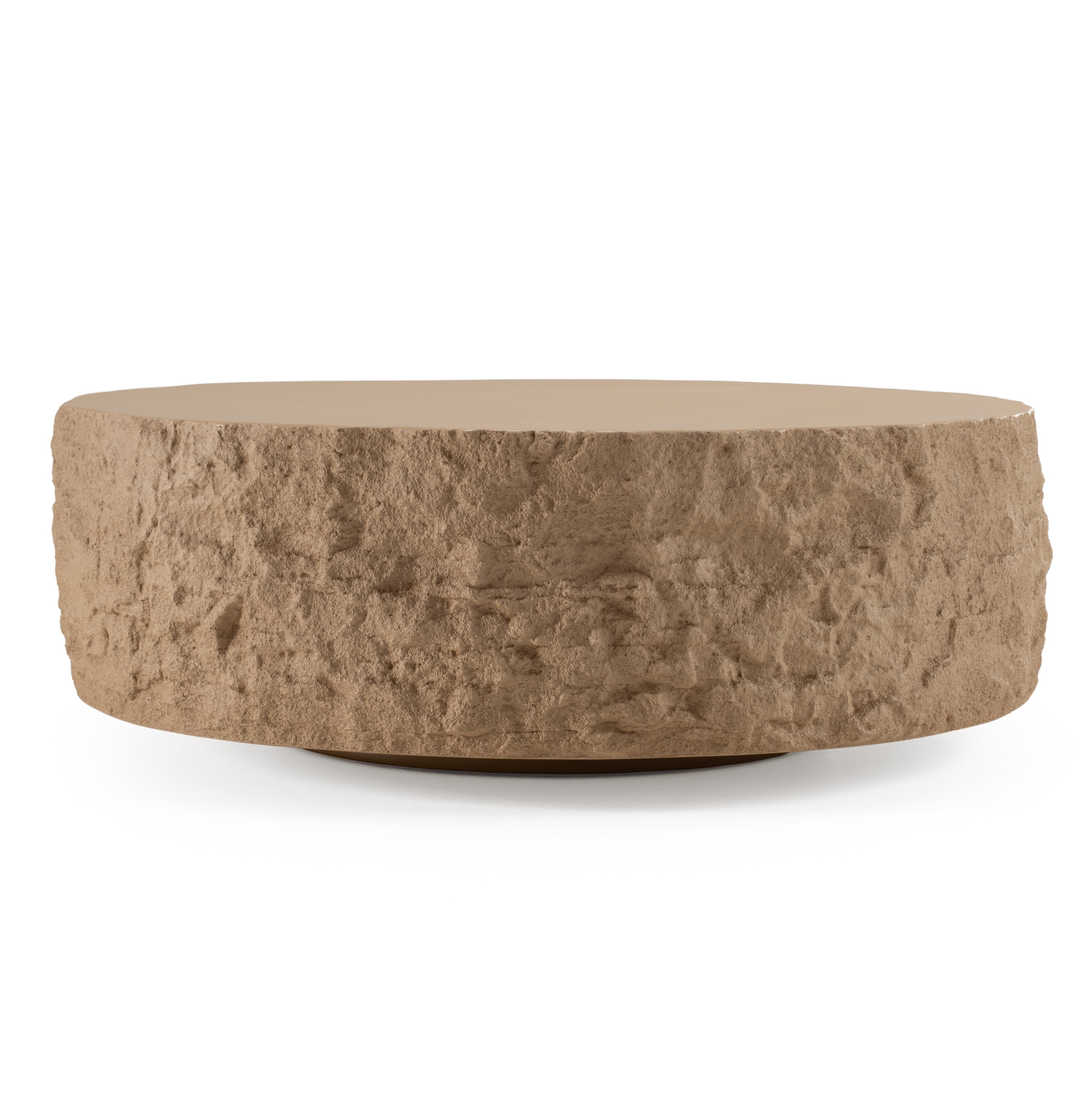 LA Furniture Quarry Modern Beige Round Coffee Table VGVC-CT112-BGE Contemporary Style by Vig Furnitrue Number 83297 Catch Home Goods