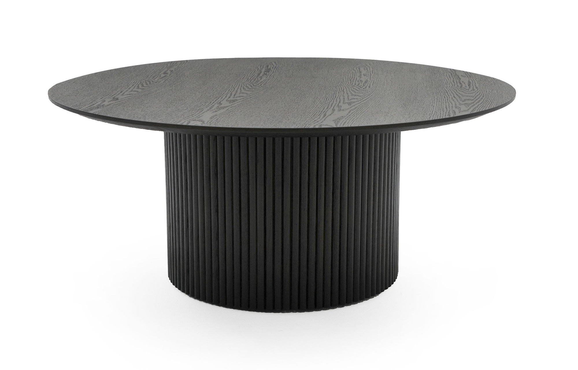 LA Furniture Rawlins Modern Mid Century Black Ash Round Coffee Table VGDW-J5939A-BLK Contemporary Style by Vig Furnitrue Number 80422A Catch Home Goods