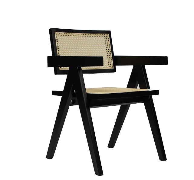 LA Furniture Aurora Modern Rattan and Wenge Dining Armchair VGCS-ACH-21026-WNG Contemporary Style by Vig Furnitrue Number 79736 Catch Home Goods