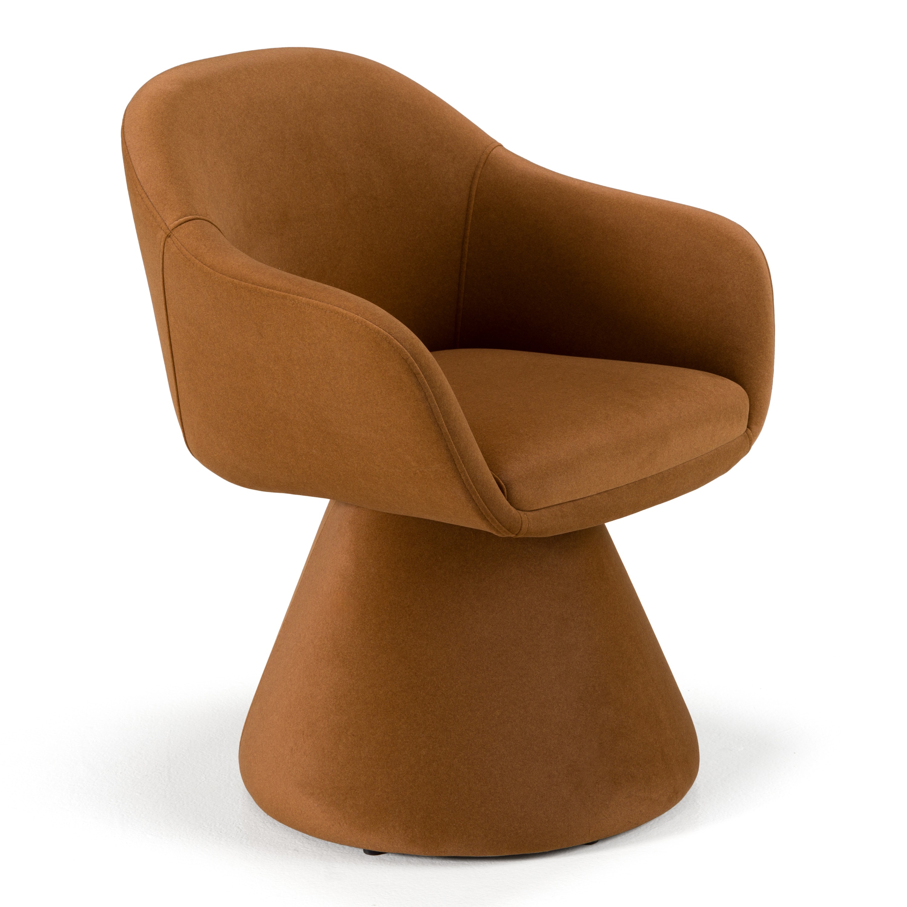 LA Furniture Risa Modern Rust Fabric Swivel Dining Chair VGEU-MC-7598CH-RUST Contemporary Style by Vig Furnitrue Number 82764 Catch Home Goods