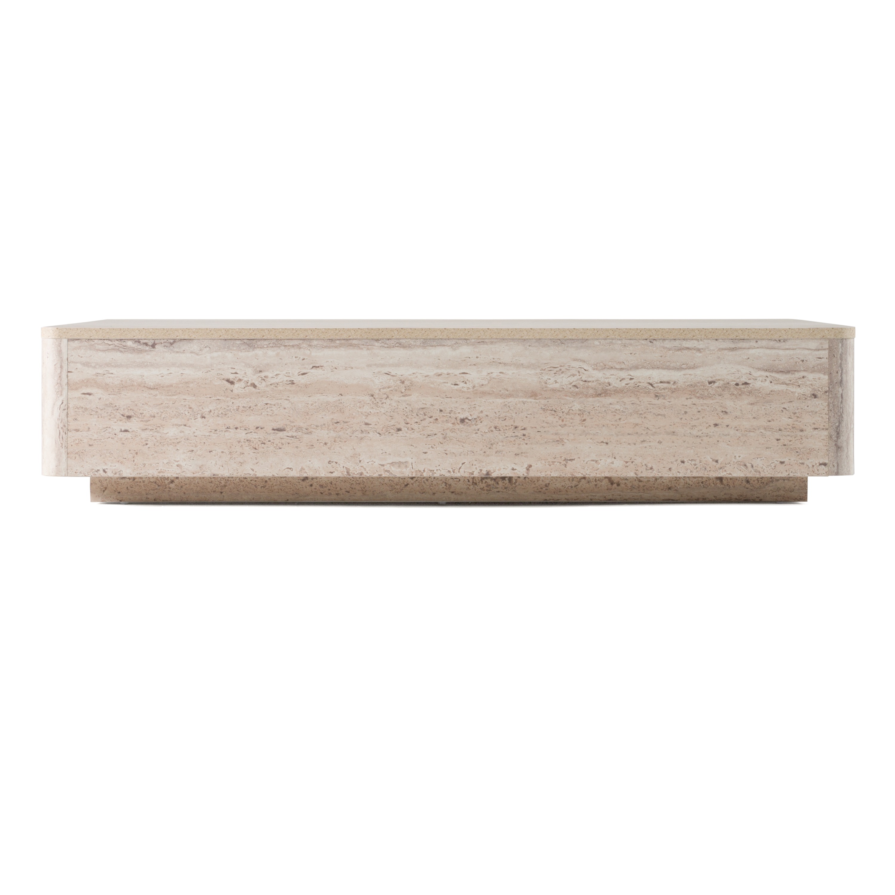 LA Furniture Roma Modern Faux Travertine Rectangular Coffee Table VGAN-ROMA-CT Contemporary Style by Vig Furnitrue Number 80565 Catch Home Goods