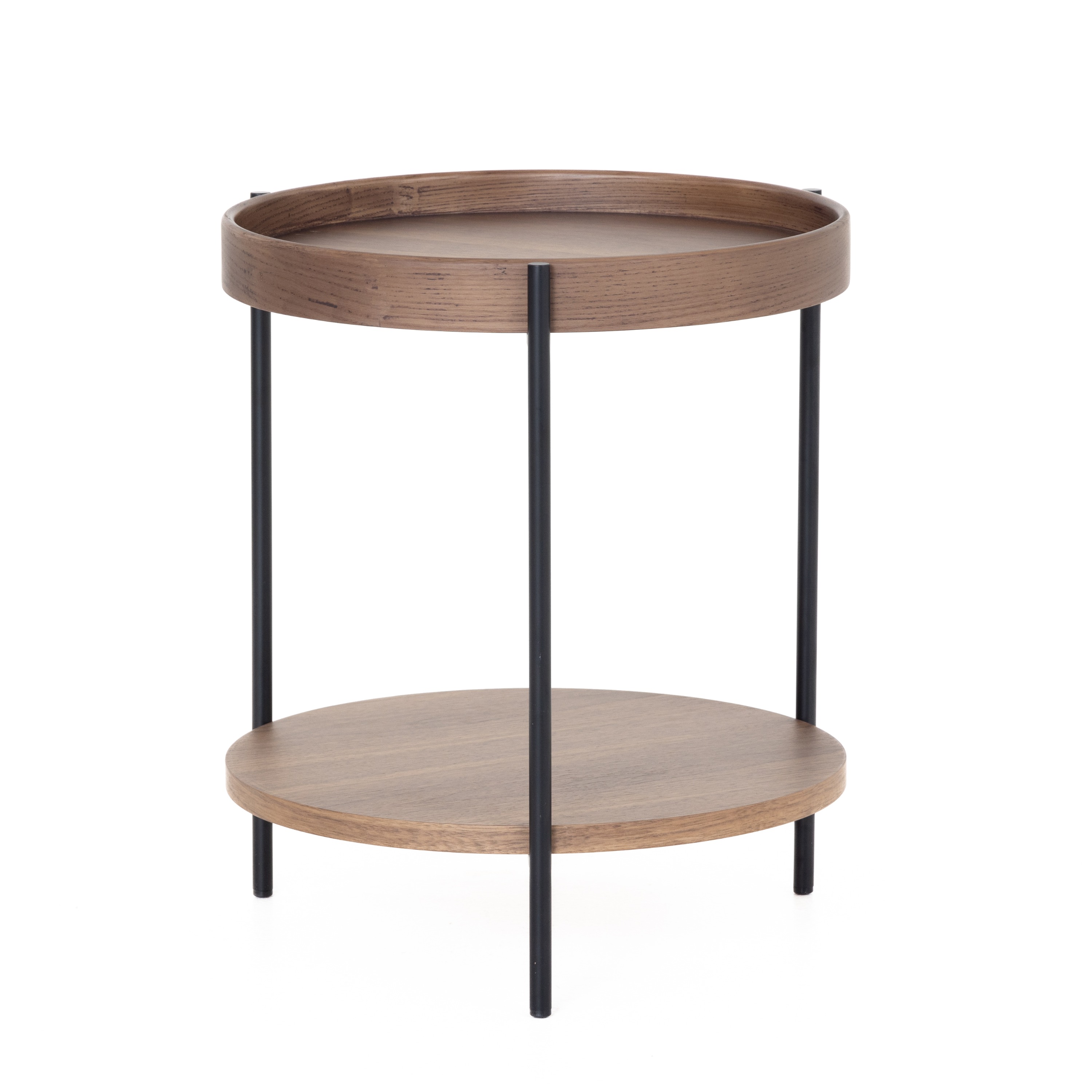 LA Furniture Savoy Modern Walnut End Table VGDW-J5766-WAL Contemporary Style by Vig Furnitrue Number 82096 Catch Home Goods
