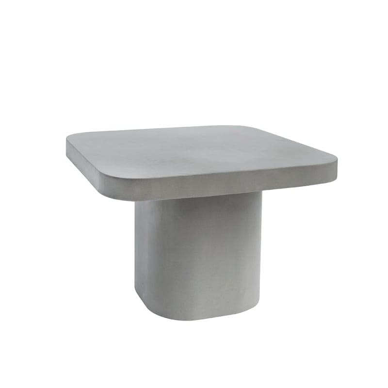 LA Furniture Flores Modern Grey Concrete End Table VGLBSTIN-CF60 Contemporary Style by Vig Furnitrue Number 75505 Catch Home Goods