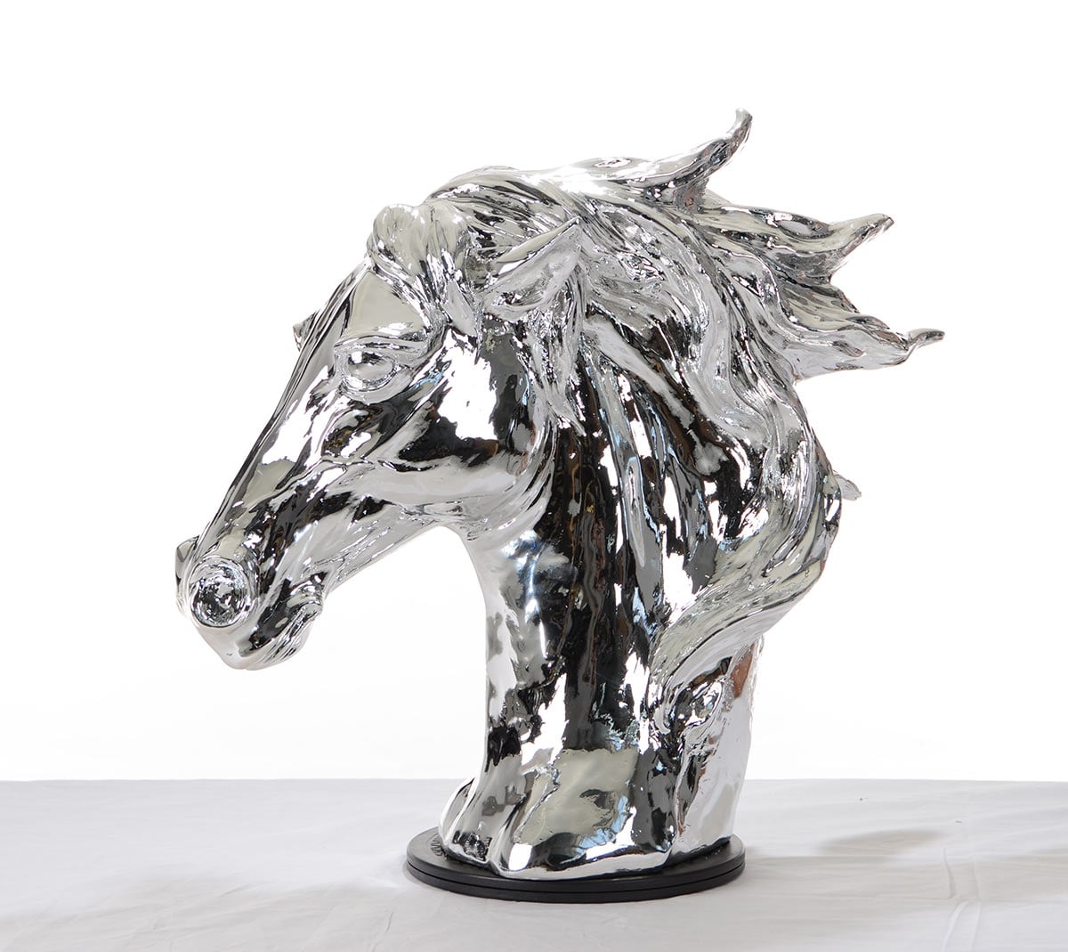 LA Furniture SZ0002 Modern Silver Horse Head Sculpture VGTHSZ0002-SLV Contemporary Style by Vig Furnitrue Number 15173 Catch Home Goods