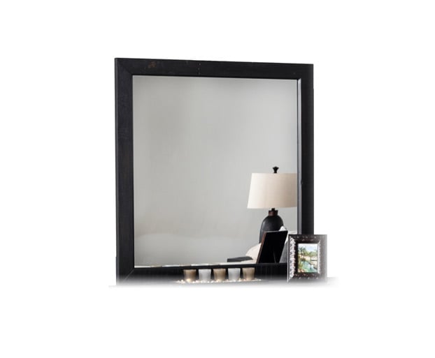 LA Furniture Tabitha Modern Dark Brown Recycled Pine Mirror VGWH180490301 Contemporary Style by Vig Furnitrue Number 75017 Catch Home Goods