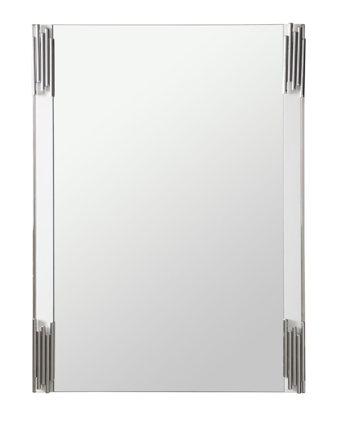 LA Furniture Token Modern White & Stainless Steel Mirror VGVCJ815-WHT-MIR Contemporary Style by Vig Furnitrue Number 77560 Catch Home Goods