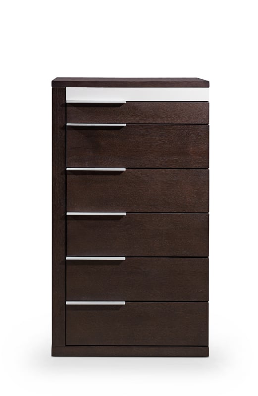 LA Furniture Torino Modern Brown Oak & Grey Chest VGWCD-D04-BRNOAK Contemporary Style by Vig Furnitrue Number 72047 Catch Home Goods