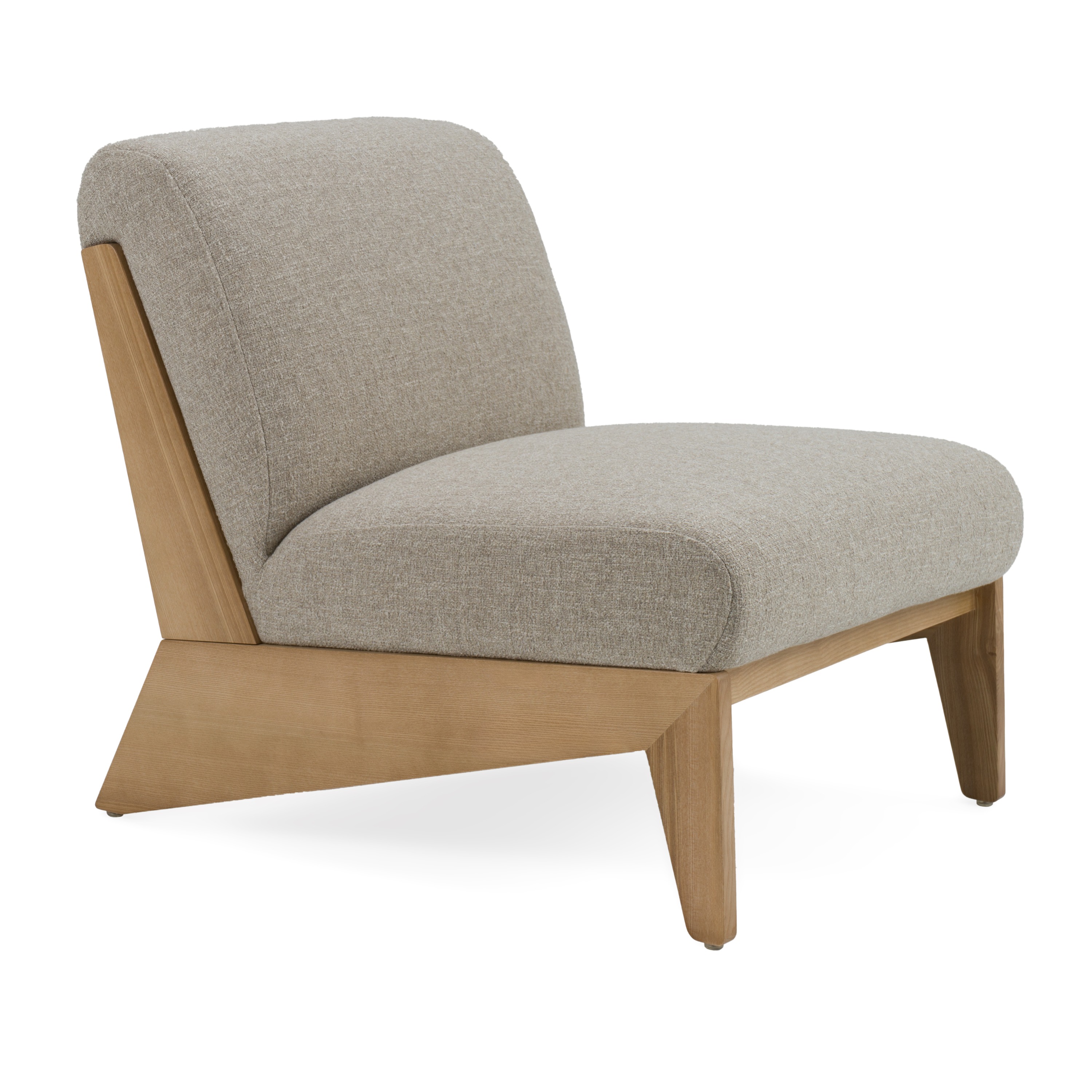 LA Furniture Vance Modern Sand Fabric + Wood Accent Chair VGKK-KF.A2387-SAND Contemporary Style by Vig Furnitrue Number 82787 Catch Home Goods