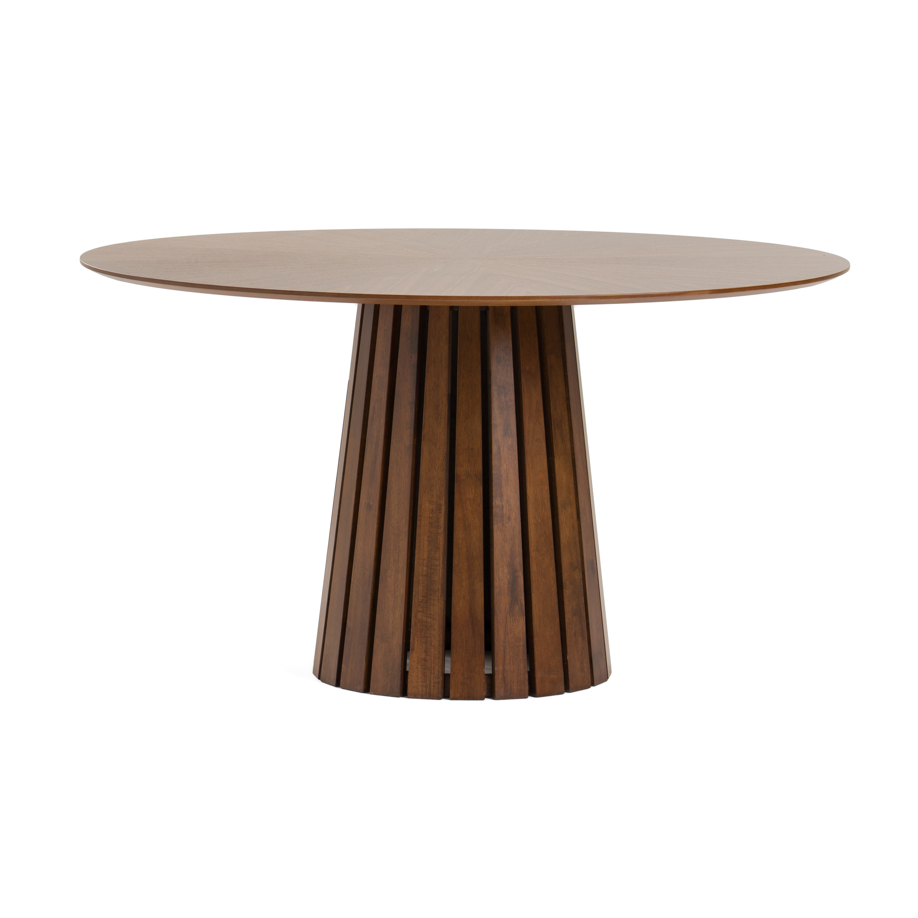 LA Furniture Weiss Mid-Century Modern Walnut Round Dining Table VGMAMIT-5346 Contemporary Style by Vig Furnitrue Number 81563 Catch Home Goods